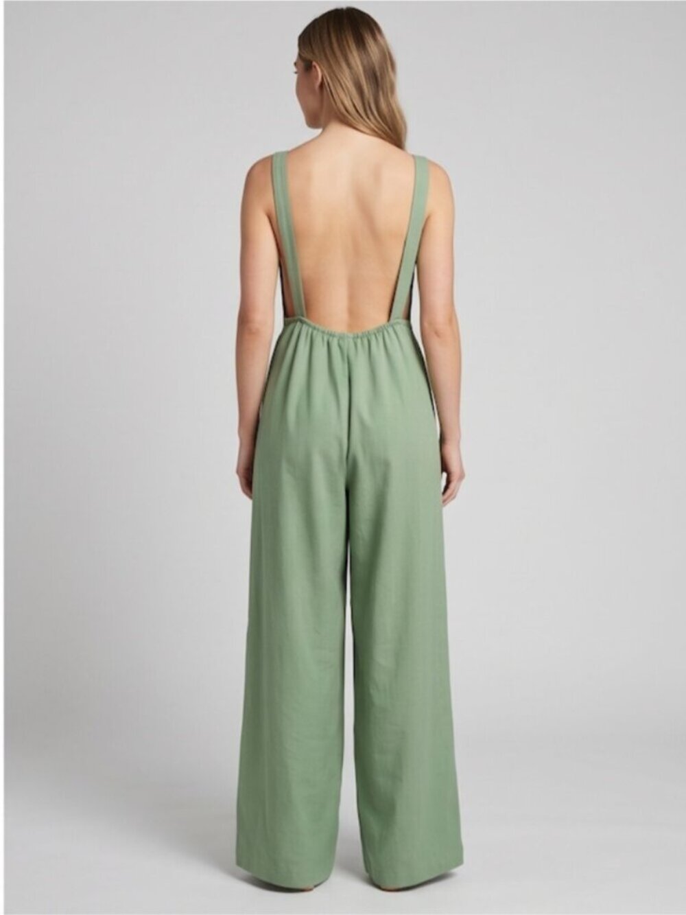 LAST ONE 🔥 Boho Wide Leg Cami Jumpsuit With Pockets - Picture 2 of 9